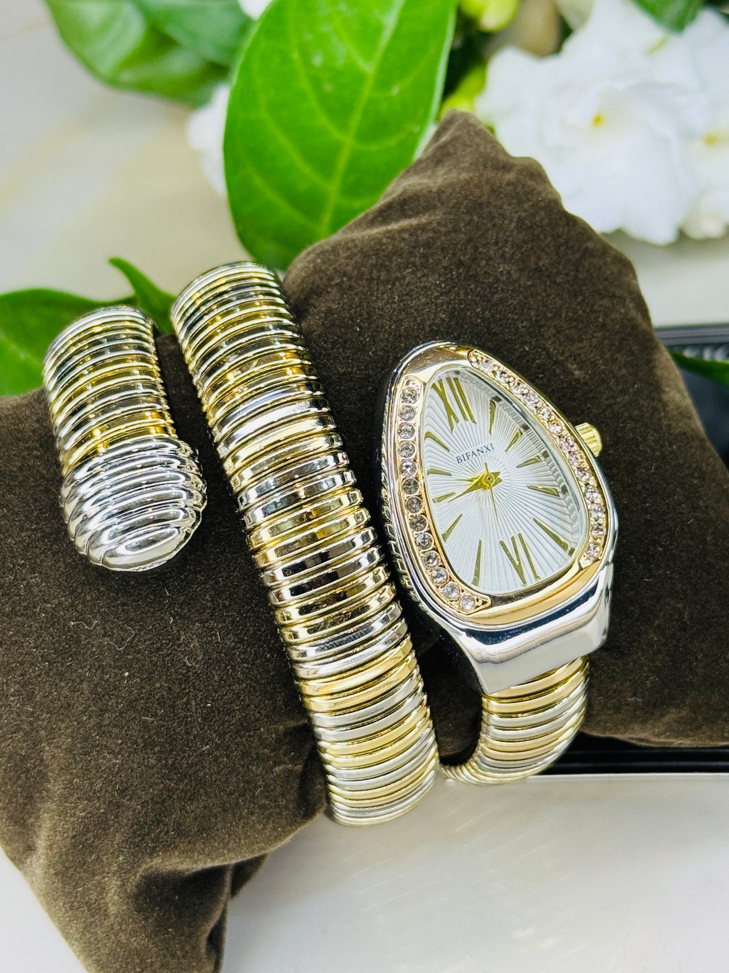 Two Tone Serpentine Watch For Her
