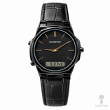 Universe Point Leather Dual Time Watch
