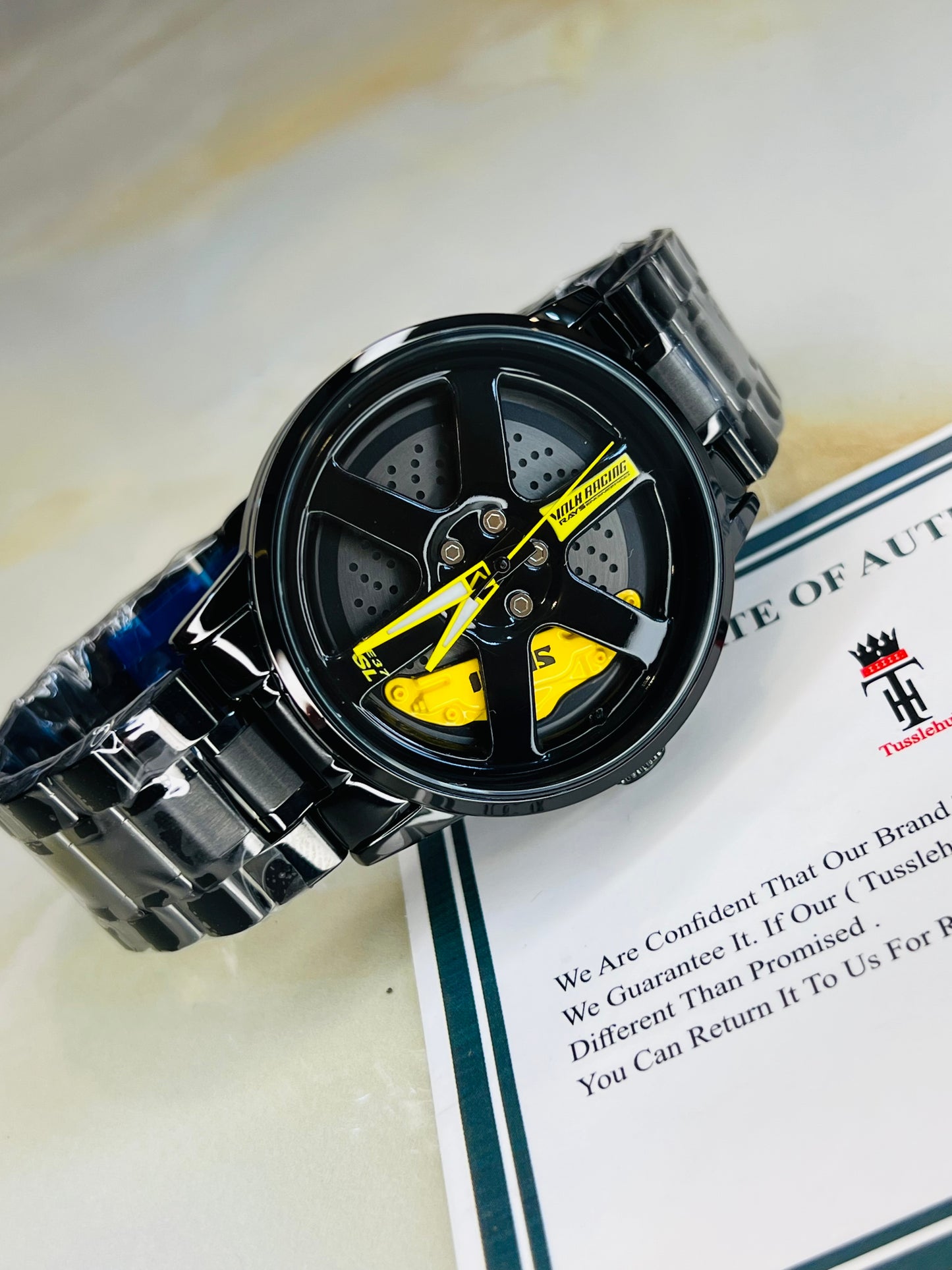 Skmei Yellow Vossen Ace Dial Wheel Watch