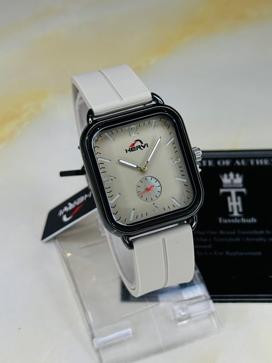 Ash Grey Heryi Seamer Down Second Magnet Strap Watch