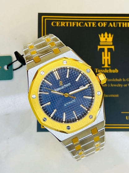 AP Two Tone Automatic Blue Dial Super Clone Watch