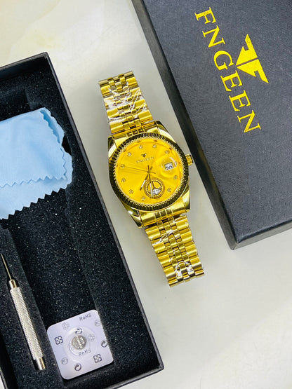 Fngeen Gold Watch For Her