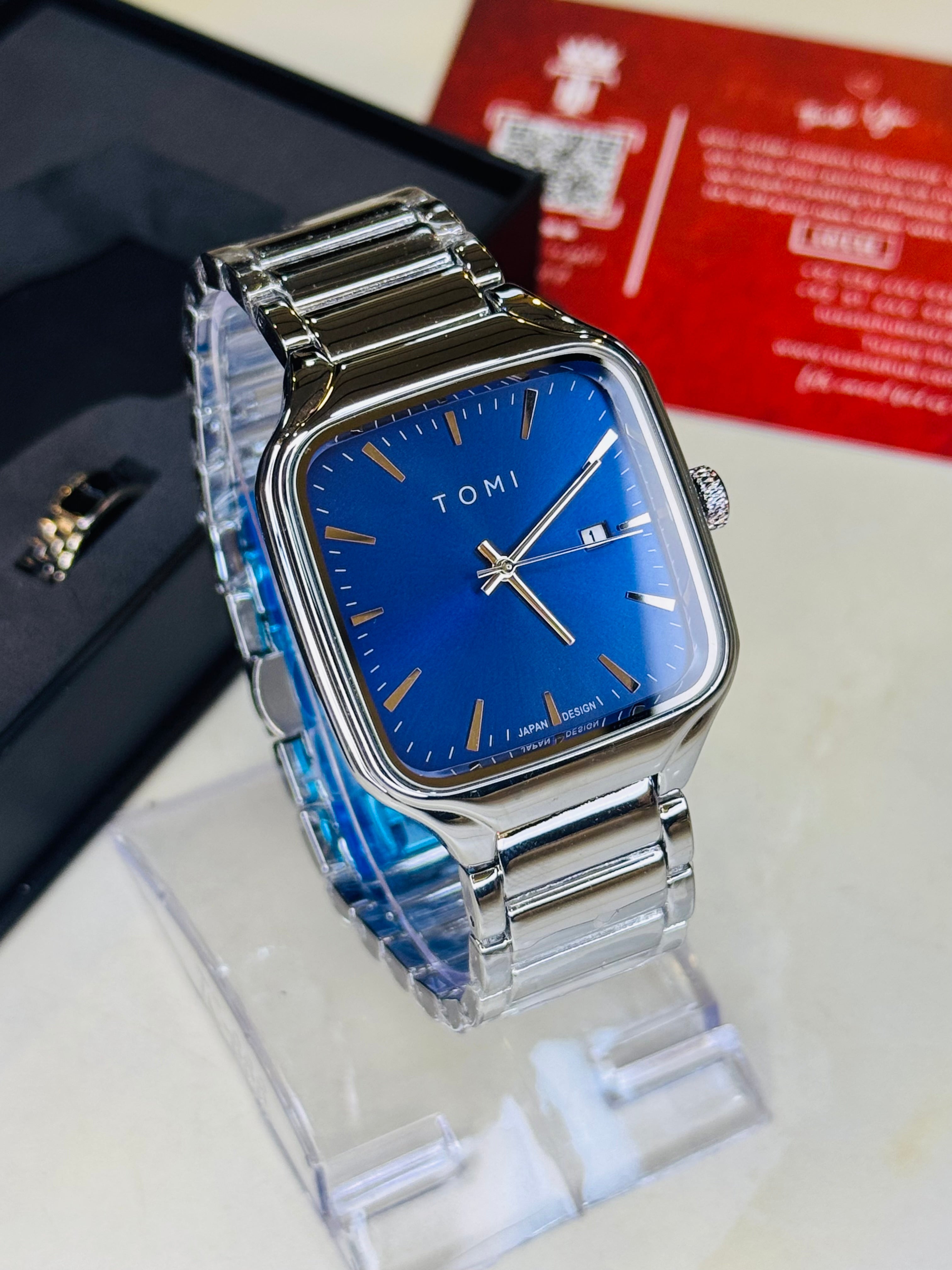 Tomi S3 Square Chain Gift Set Watch