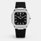 All Black Slim Arabic Magnet Strap Watch