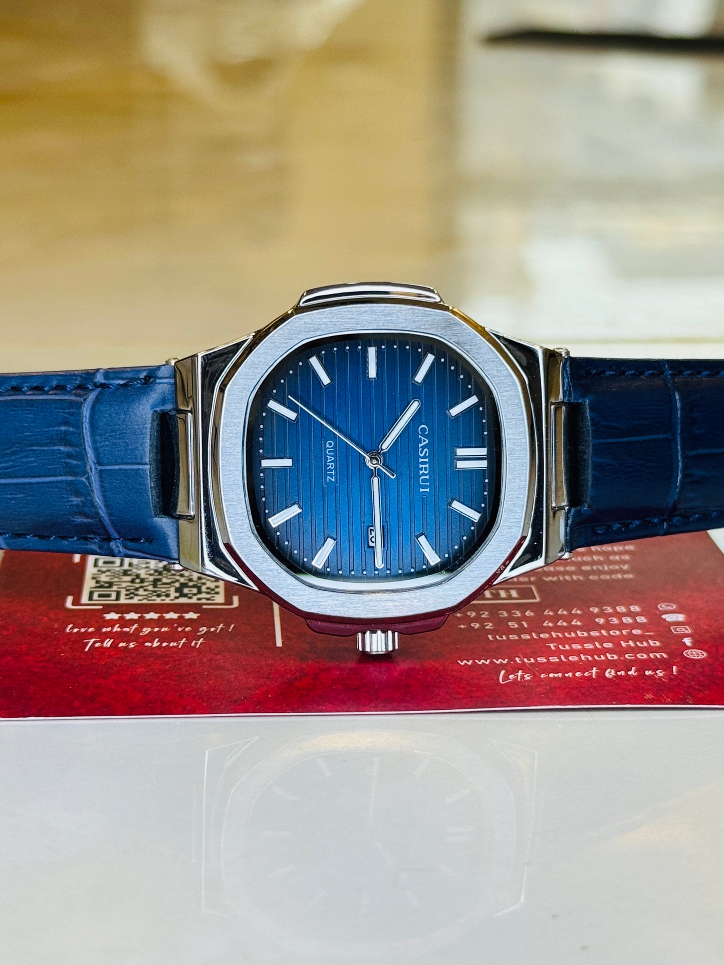 Navy Blue Casirui Nautilus Watch