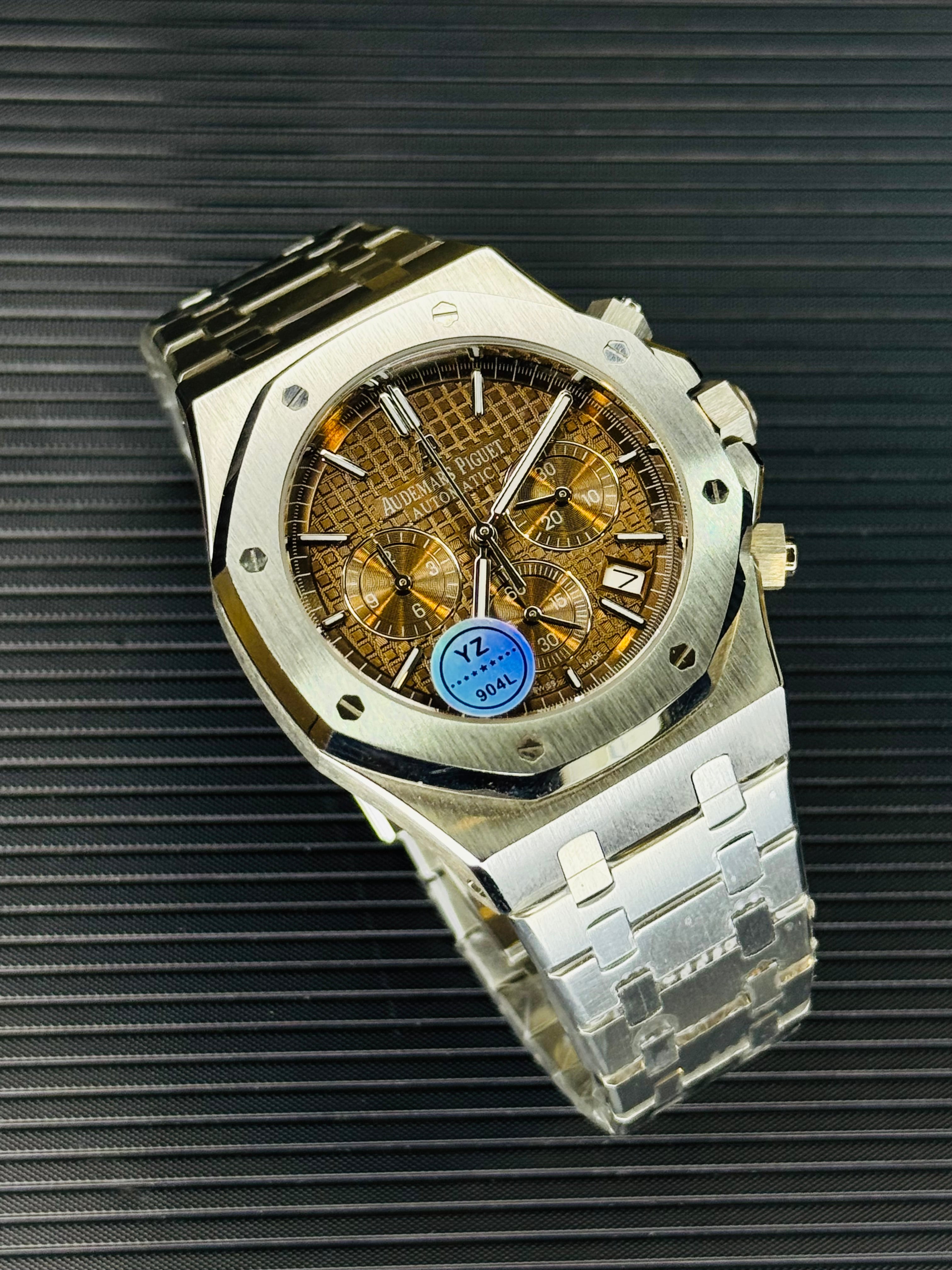 AP Super Clone Silver Champagne Royal Oak Chronograph Watch