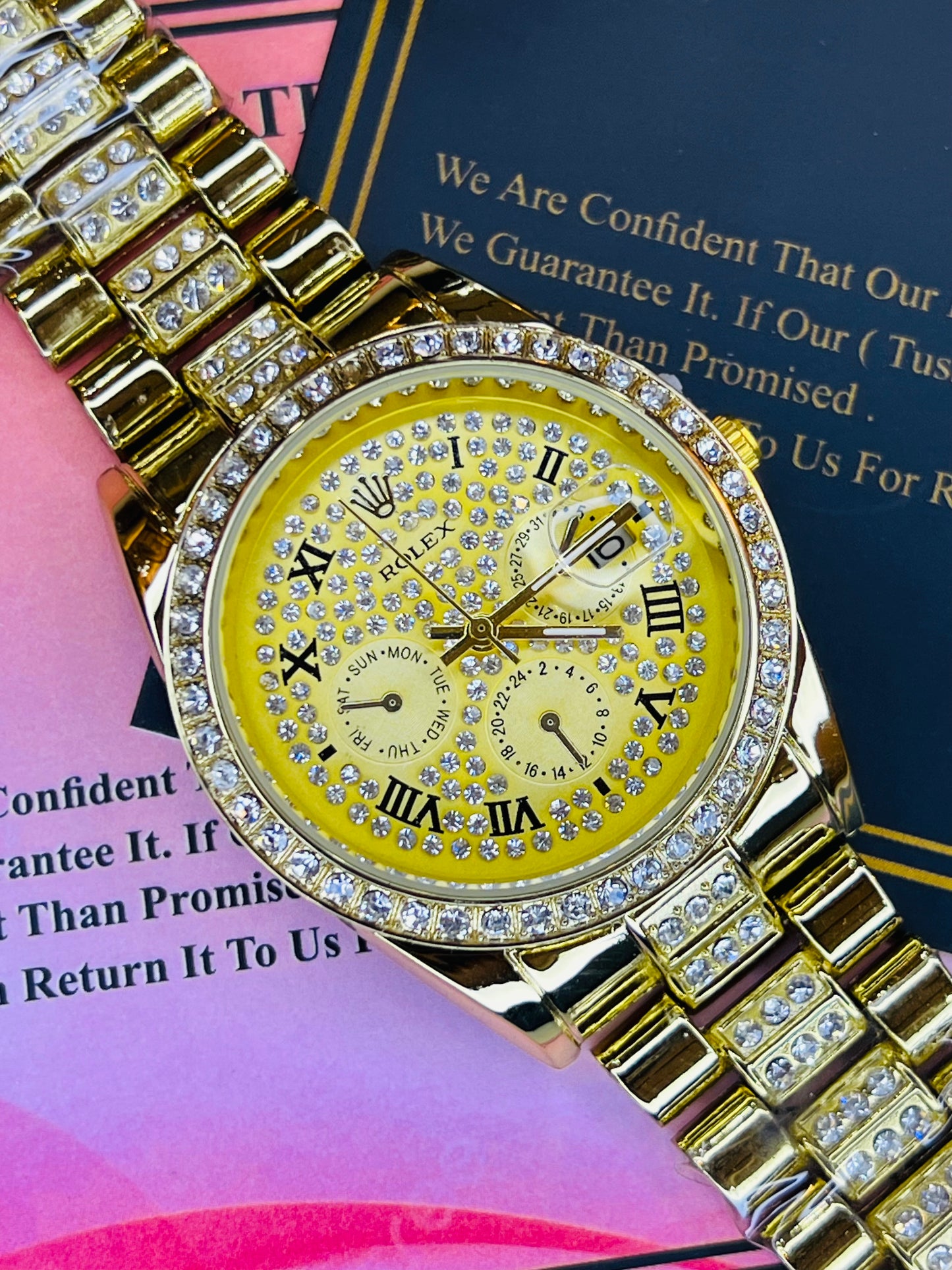 All Gold Iced Dial Rolex For Her