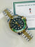 Two Tone Sprite Dial Chain Strapped Submariner Watch