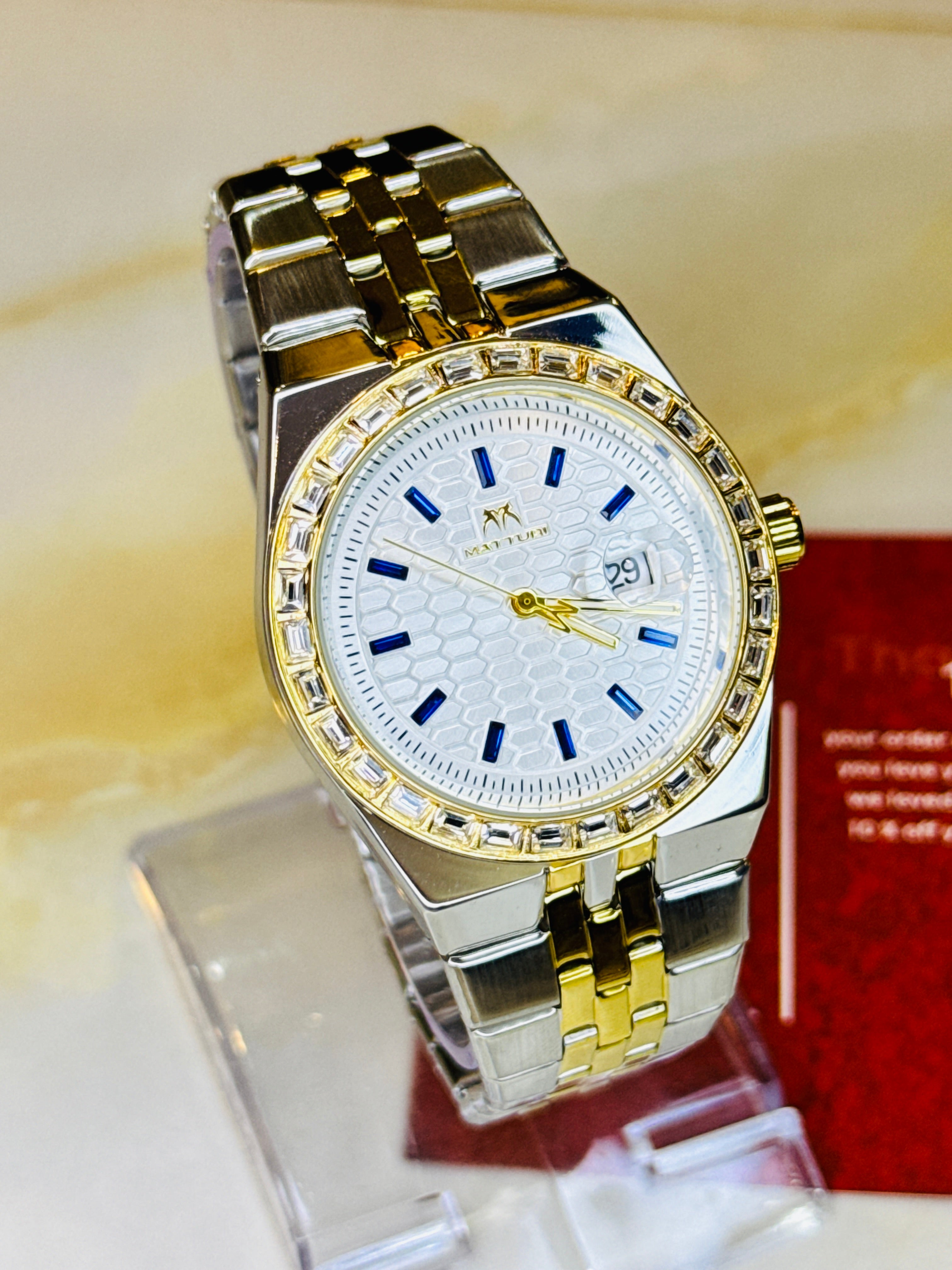 Two Tone White Luxus Watch