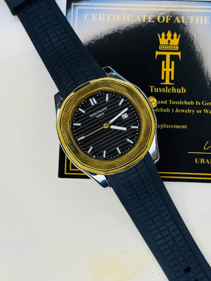 Black Two Tone Black Aquanaut Watch