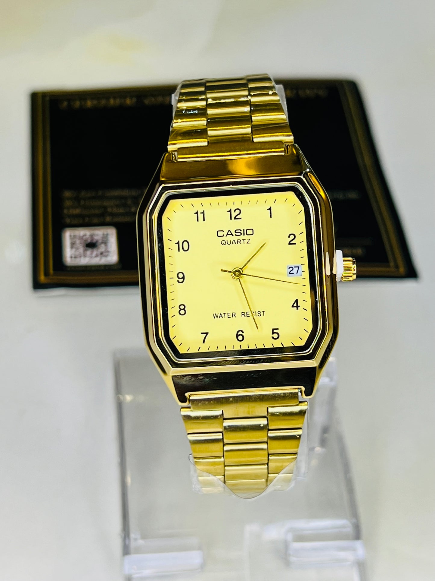 Gold Casio AQ-230 Watch For Her