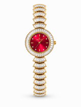 The Baguette Cascade – Art Deco Crystal Statement Watch