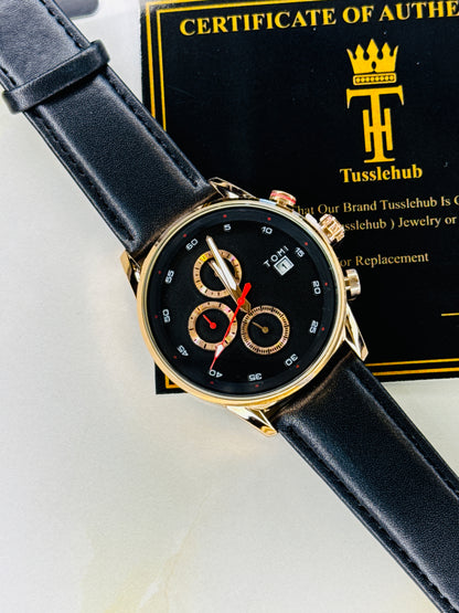 Tomi S6C Black Rose Gold Gift Set Watch