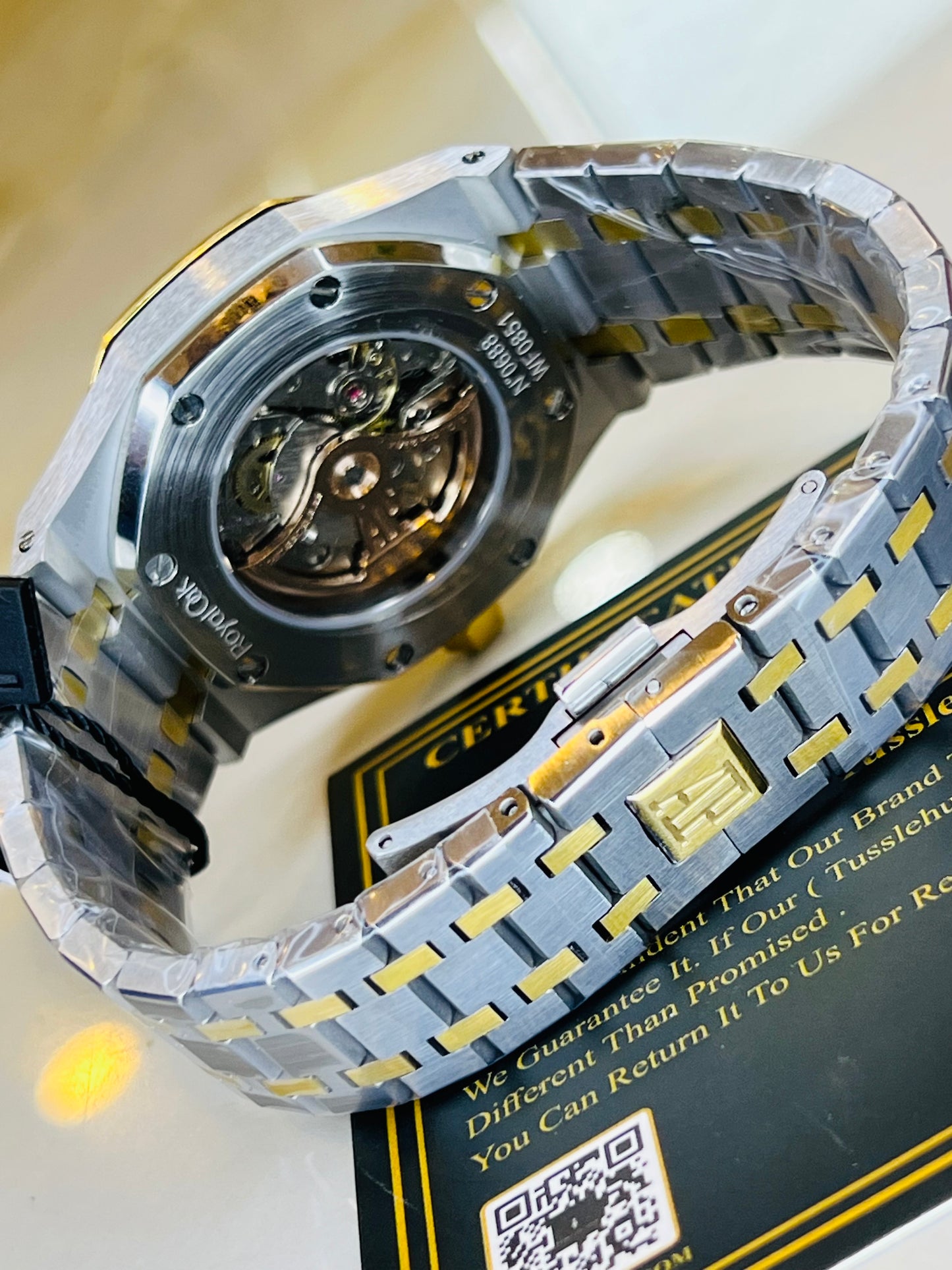 AP Two Tone Automatic Blue Dial Super Clone Watch