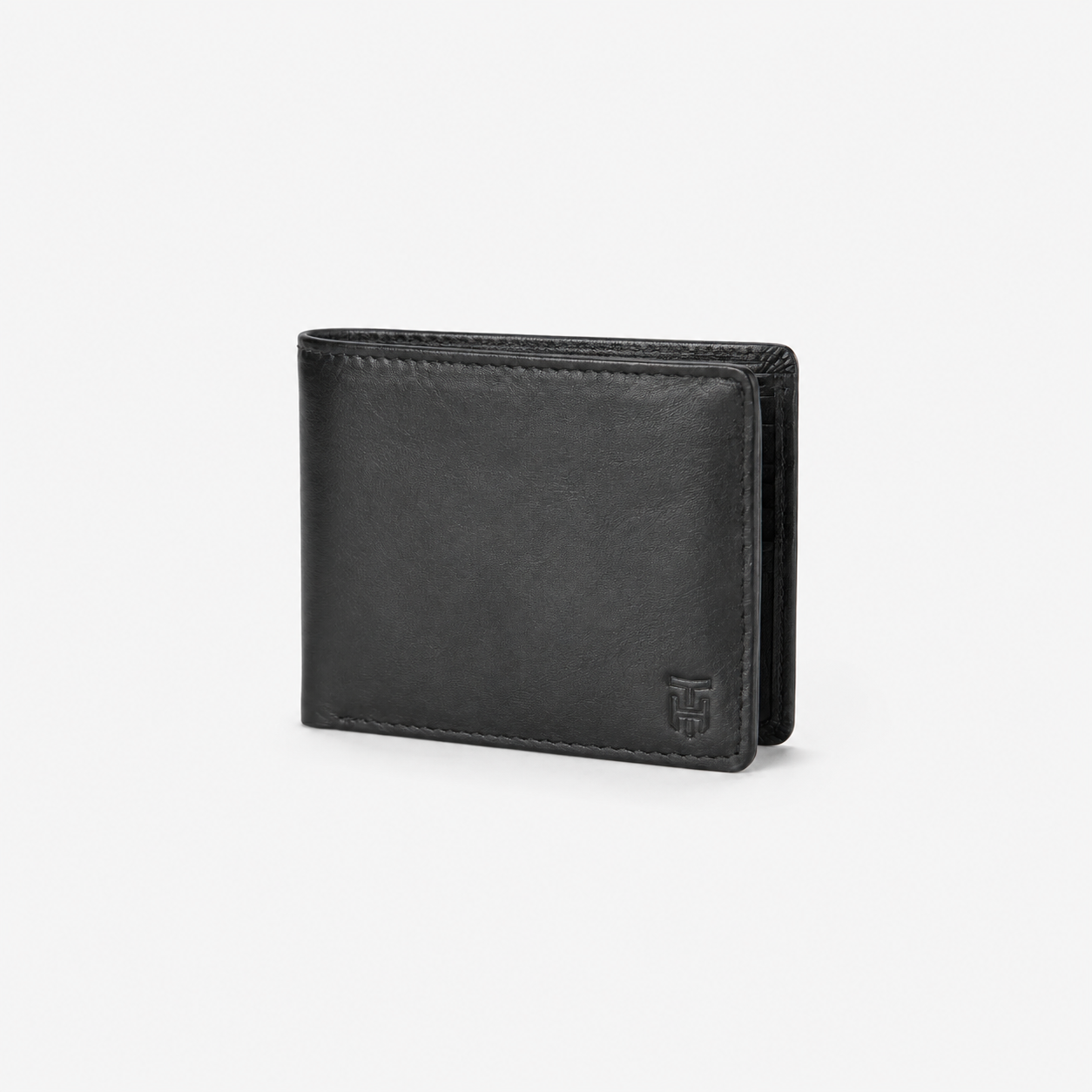 Atlas Classic Black Genuine Leather Wallet