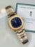 Rose Gold Nautilus Deep Blue Dial Watch