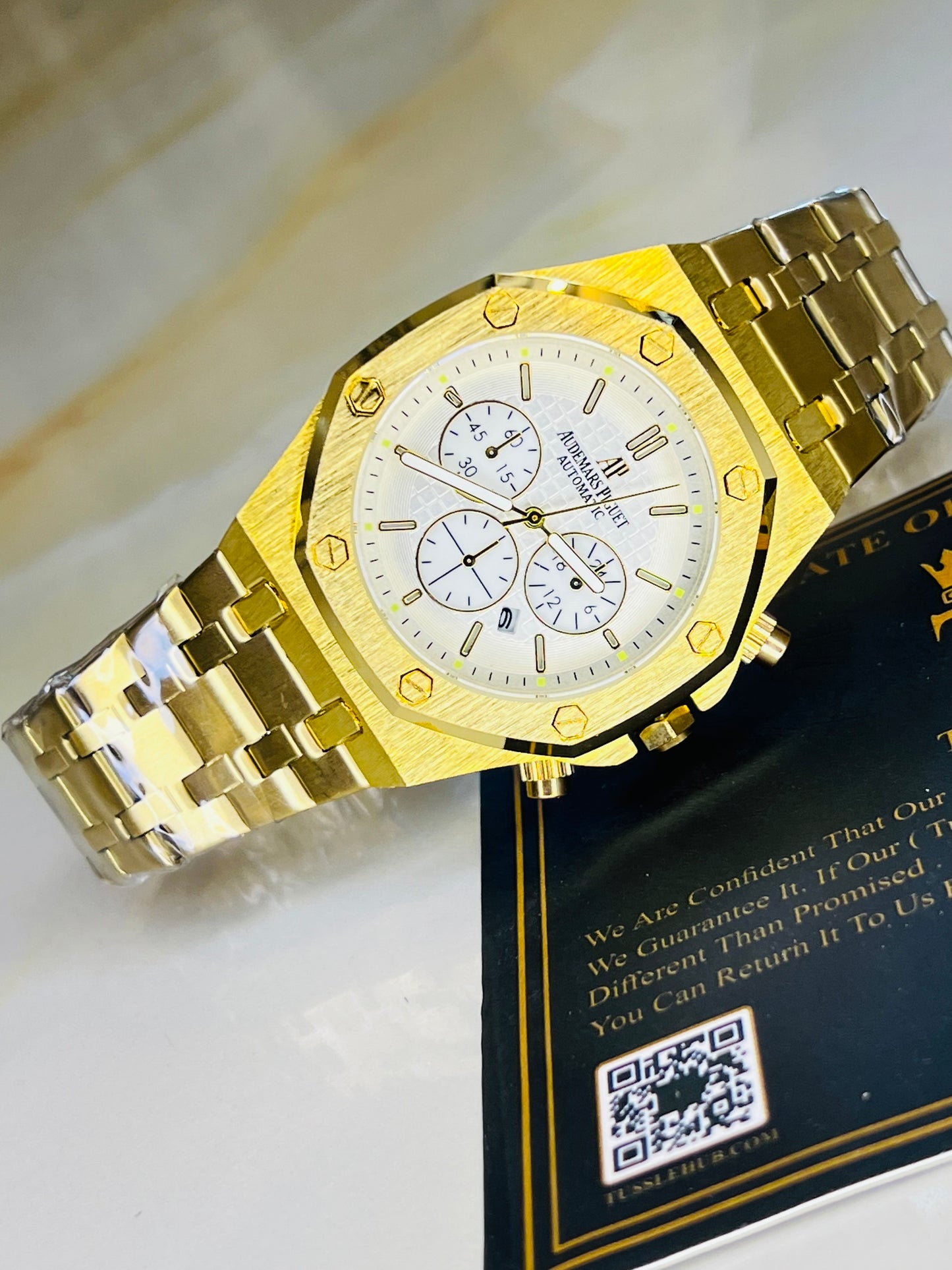 Gold White AP Light Edition Watch
