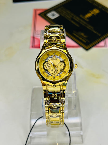 Gold Rado Octagonal Watch For Her