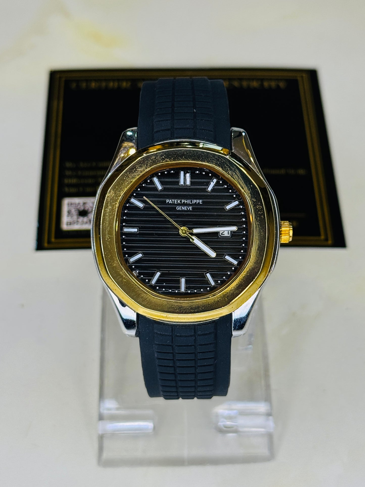 Black Two Tone Black Aquanaut Watch
