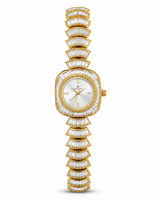 The Square Baguette Cascade – Art Deco Crystal Statement Watch