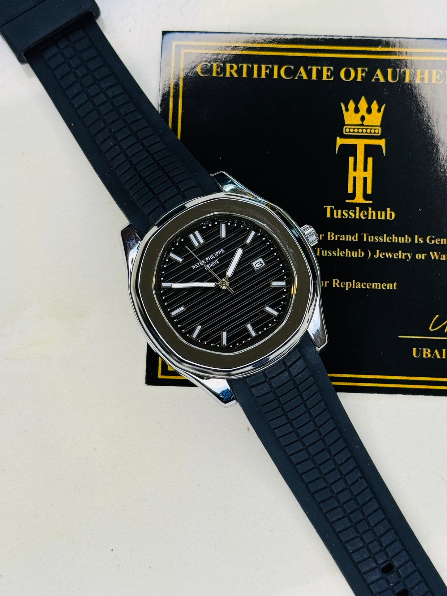 Black Silver Black Aquanaut Watch