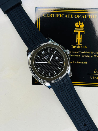Black Silver Black Aquanaut Watch