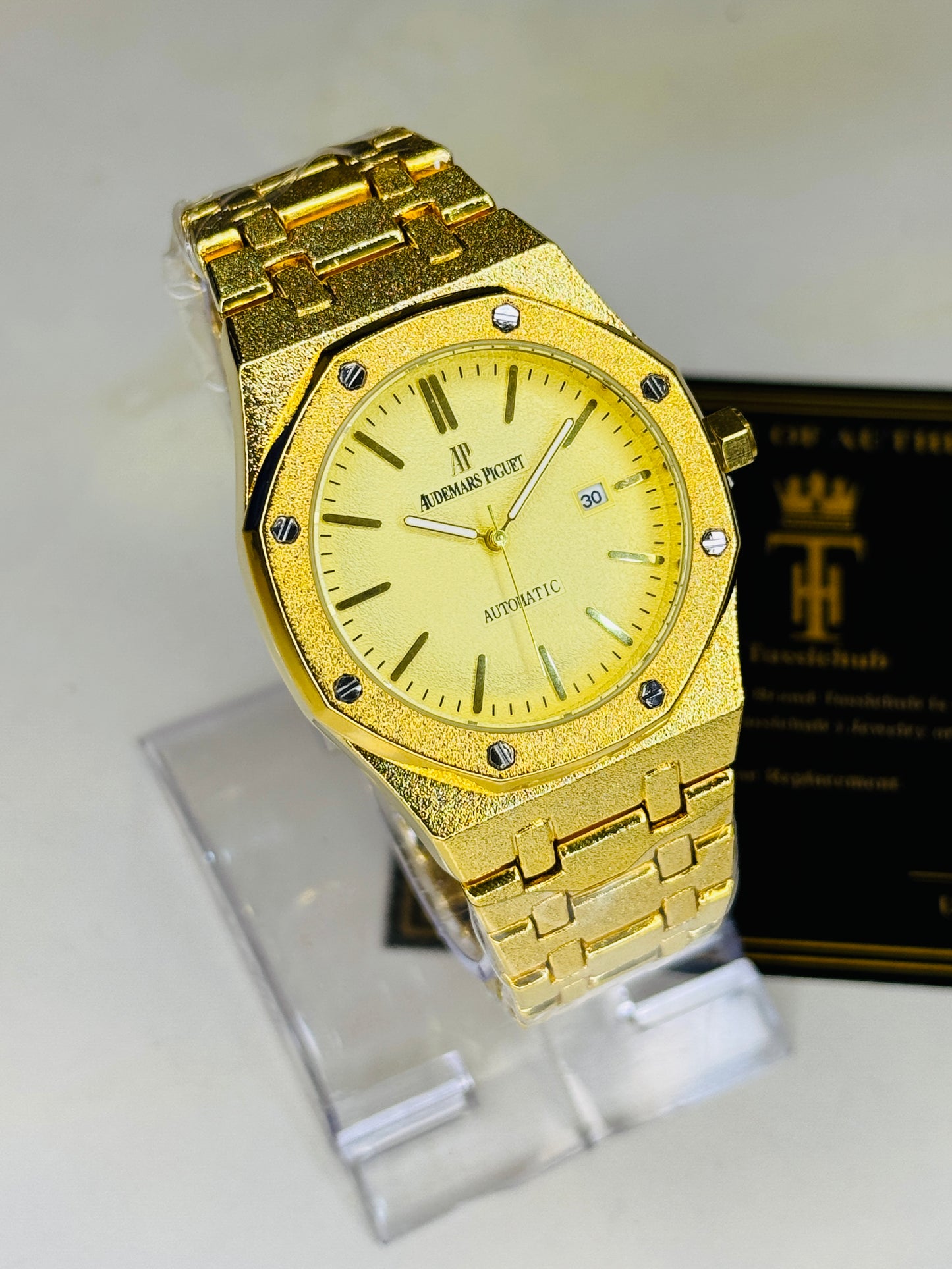 Frosted All Gold AP Watch