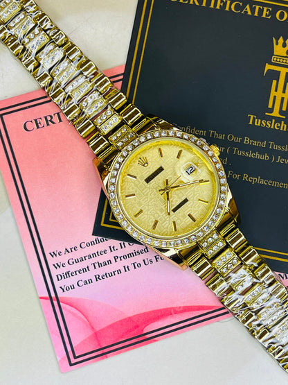 All Gold Plain Dial Rolex For Her