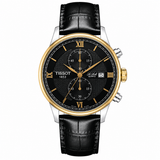 Le Lode Black Leather Chronograph Dial Tissot Watch