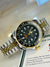 Two Tone Black Dial Chain Strapped Submariner Watch