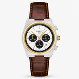 Leather Strapped Tissot PRX 1853 Chronograph Watch