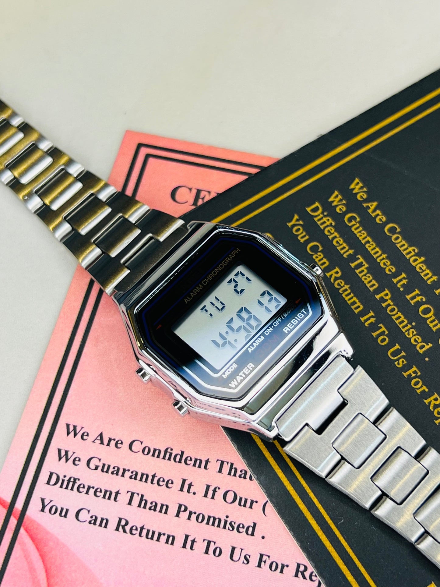 Silver Skmei Digital Watch For Her