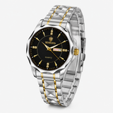 Two Tone Binbond Silver Prism Dial Watch