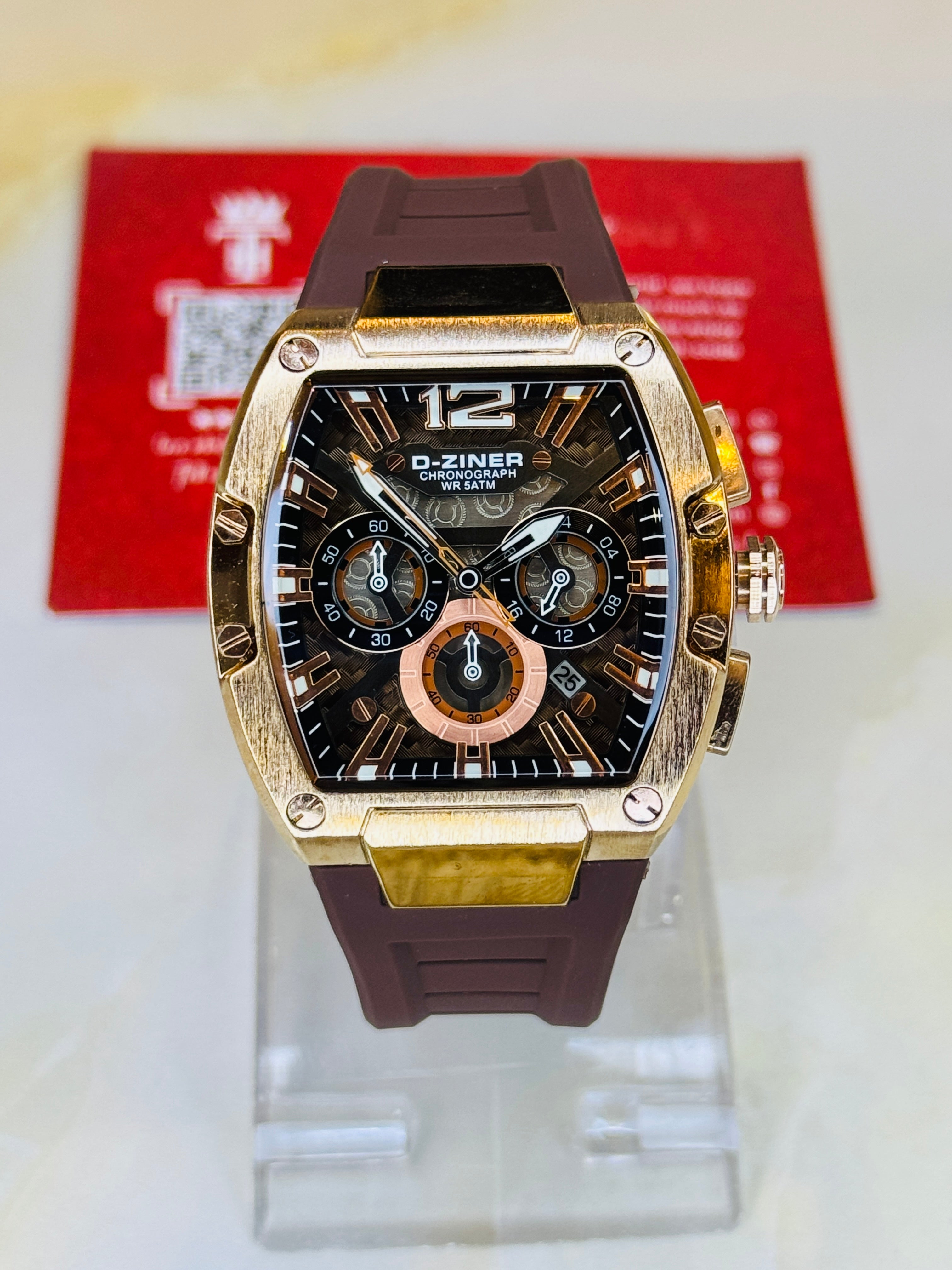 D-Ziner RM Brown Copper Chronograph Watch
