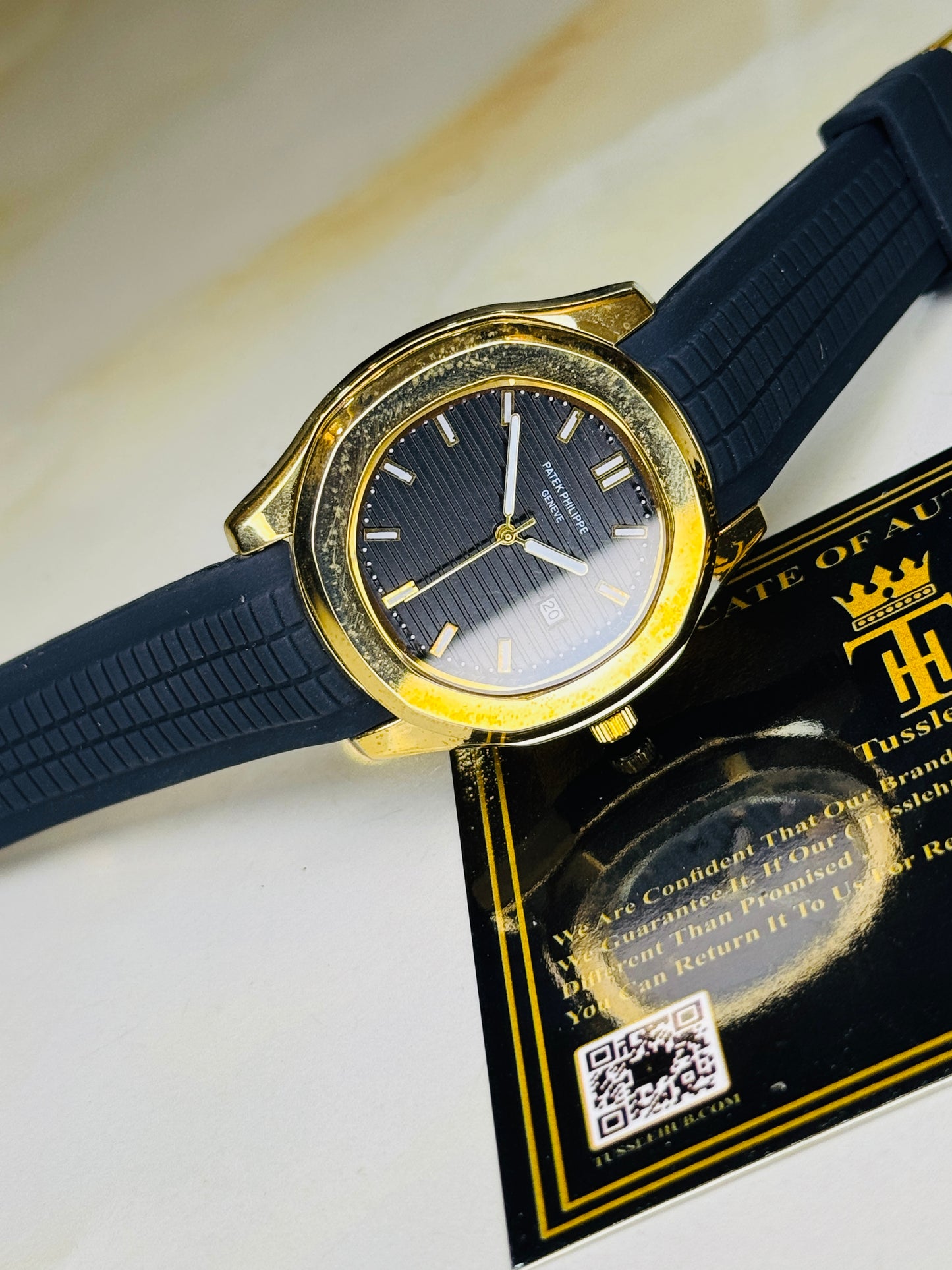 Black Gold Black Aquanaut Watch