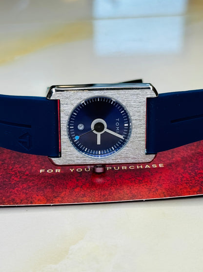 Tomi Blue Tank Magnetic Strap Watch