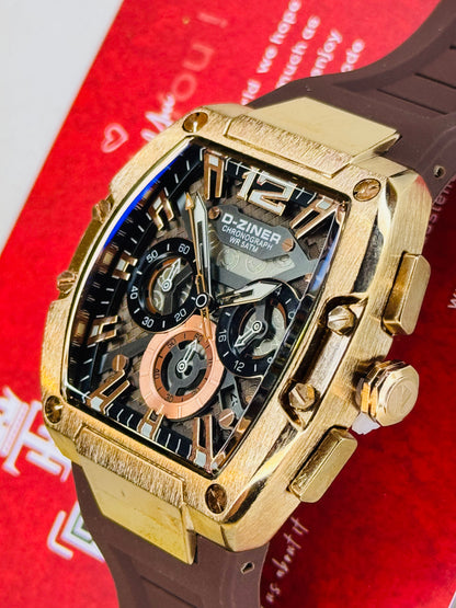 D-Ziner RM Brown Copper Chronograph Watch