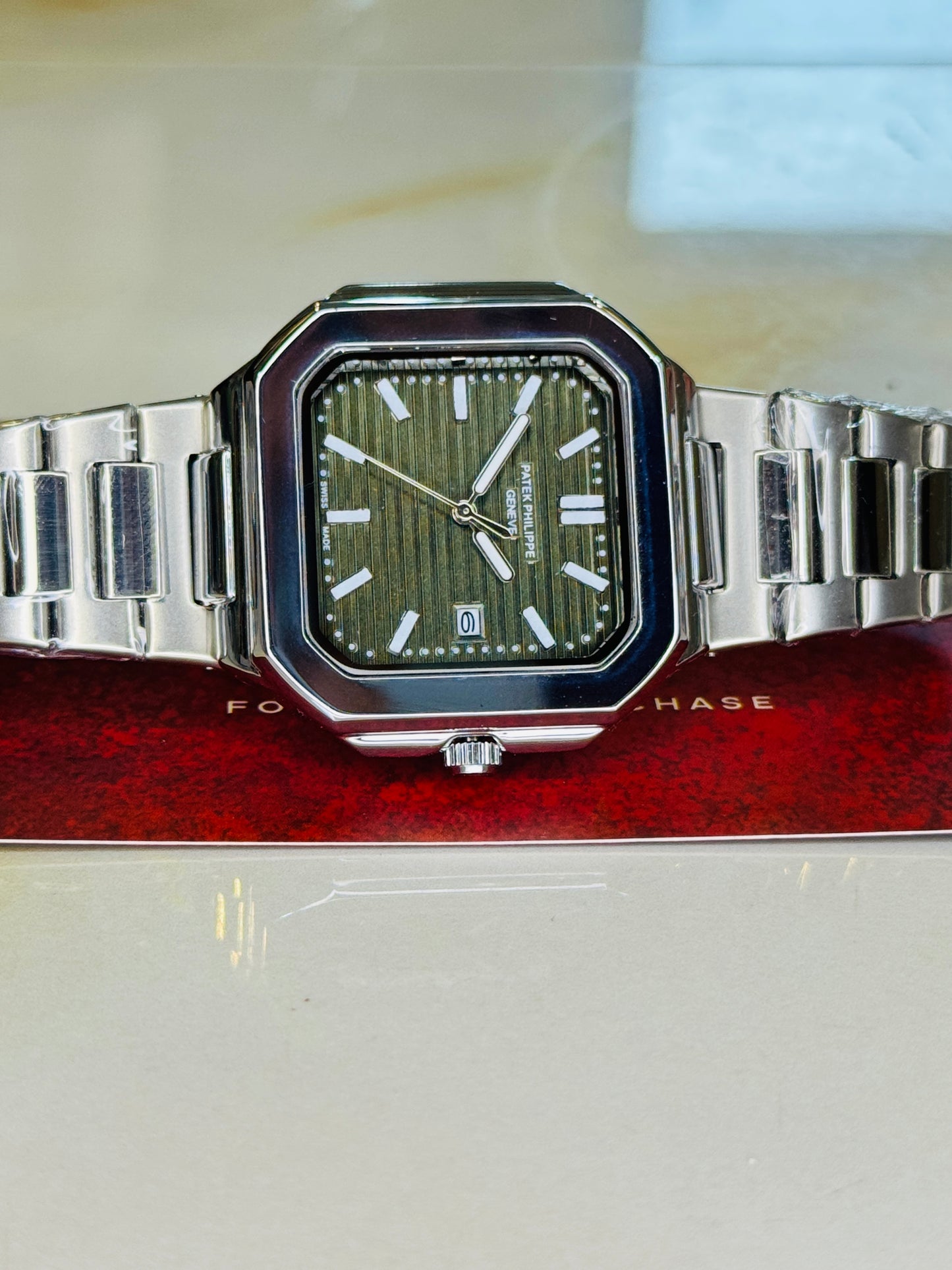 Old Money Patek Square Watch
