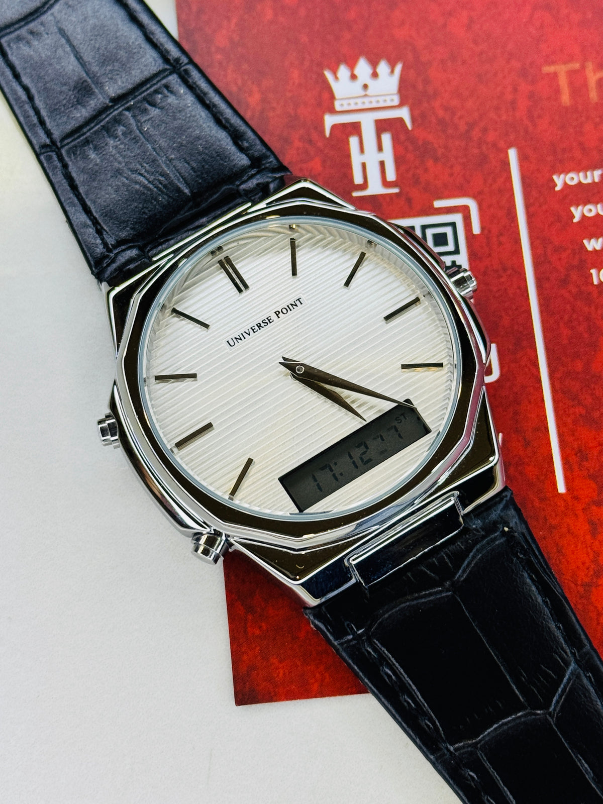 Universal Point Watch Black Silver Universe Point Dual Time Watch – TUSSLEHUB