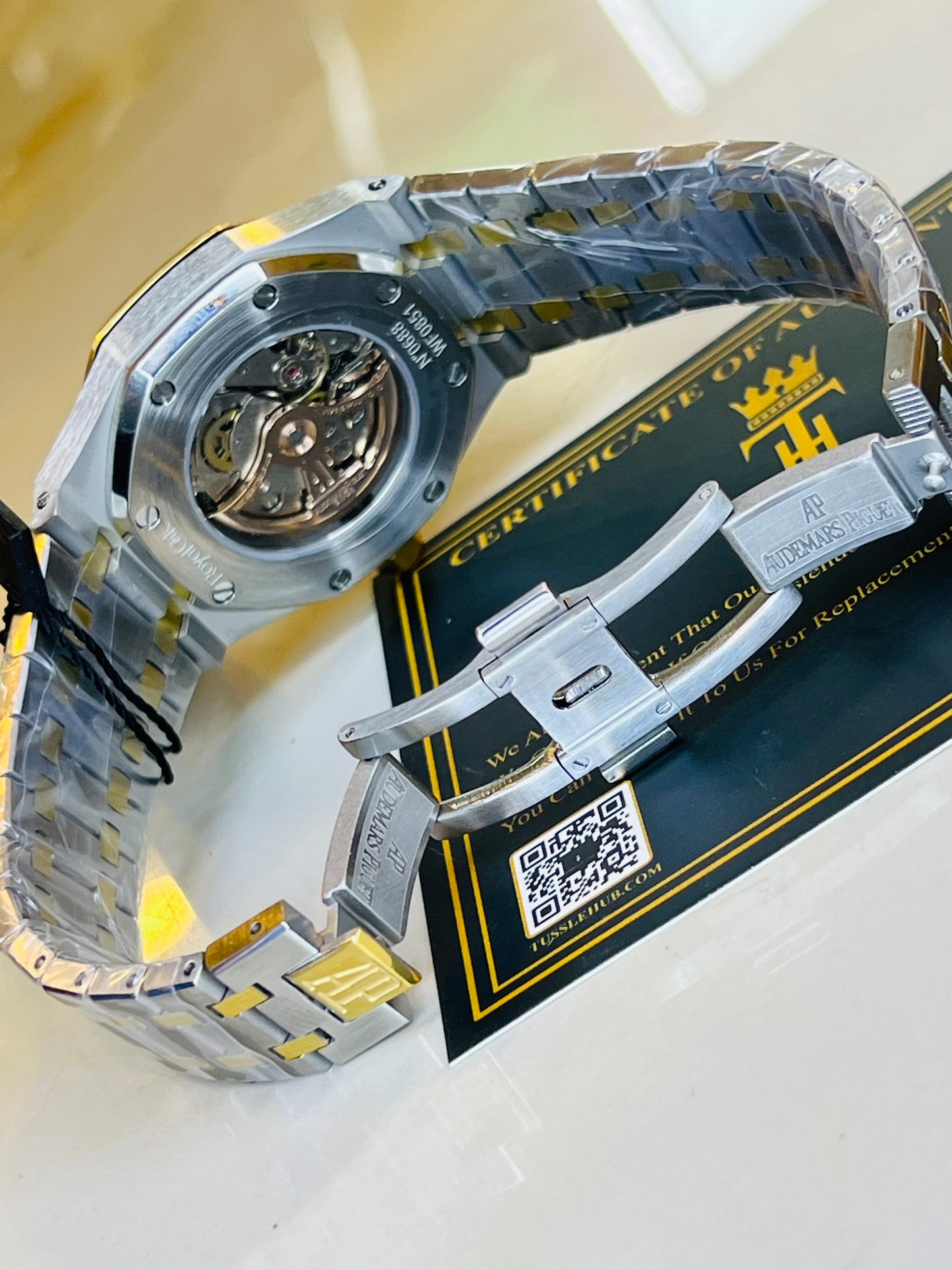 AP Two Tone Automatic Blue Dial Super Clone Watch