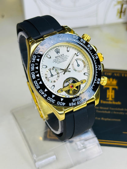 Skeleton Daytona Gold White Watch