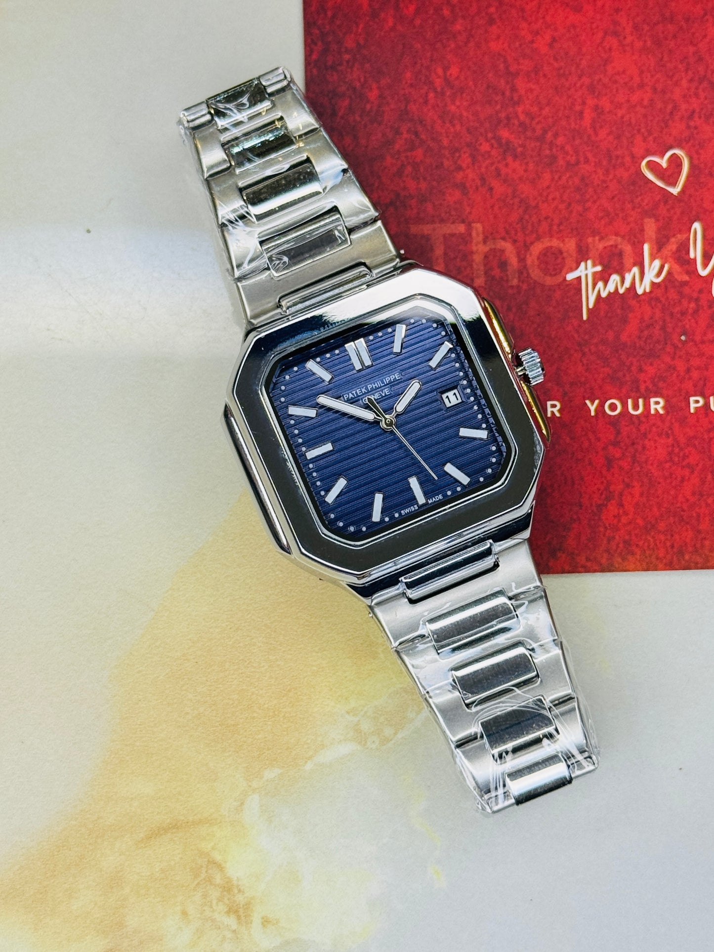 Old Money Patek Square Watch