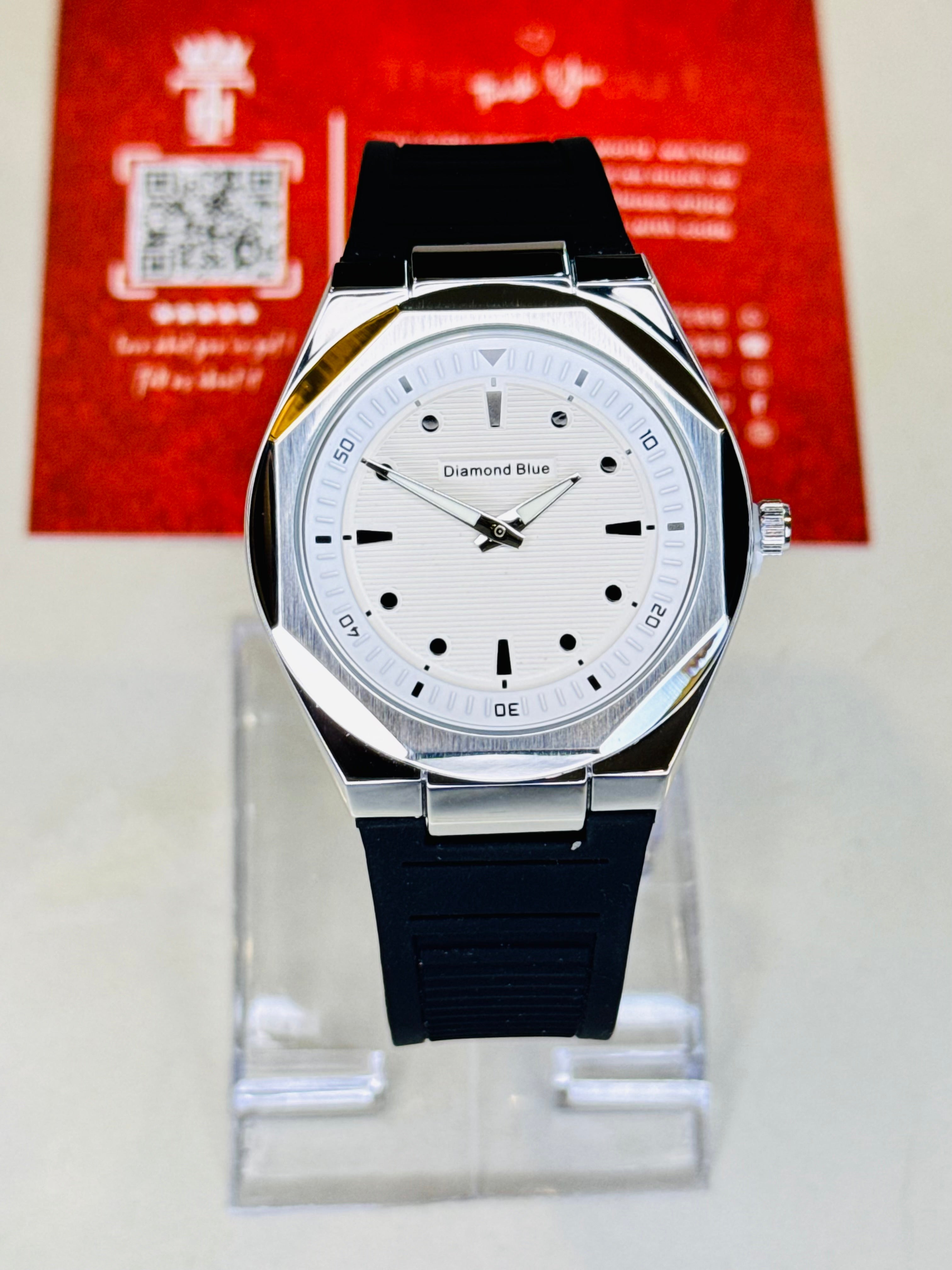 Black White Prx Slim Magnet Strap Watch