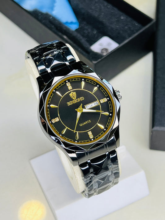 Black Binbond Prism Dial Watch