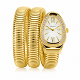Gold Serpentine Watch For her