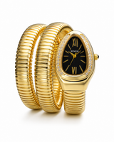Gold Serpentine Watch For her