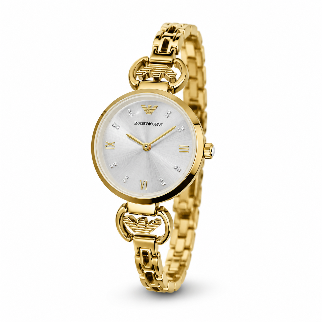 Emporio Gold Grey Watch for her