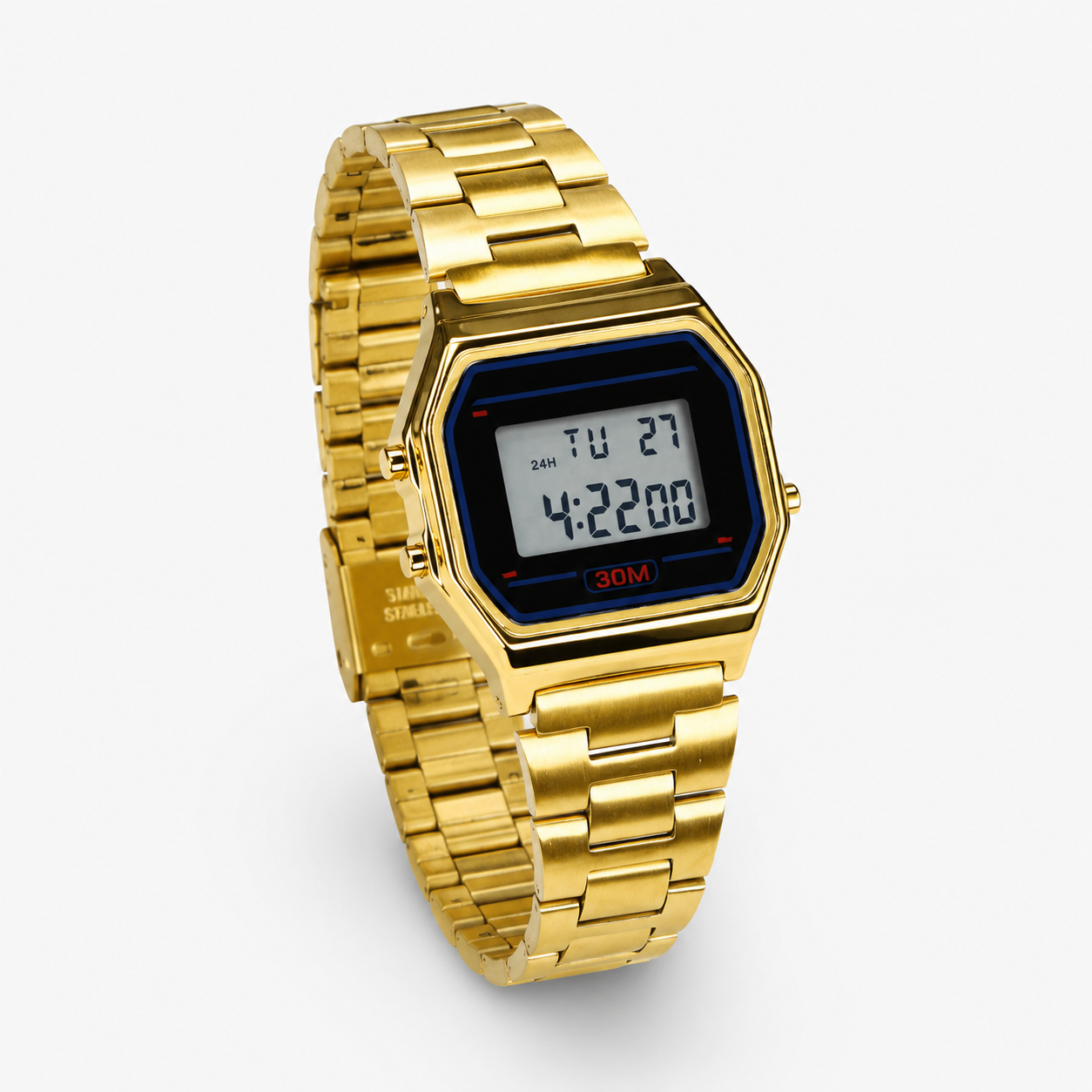 Gold Skmei Digital Watch For Her