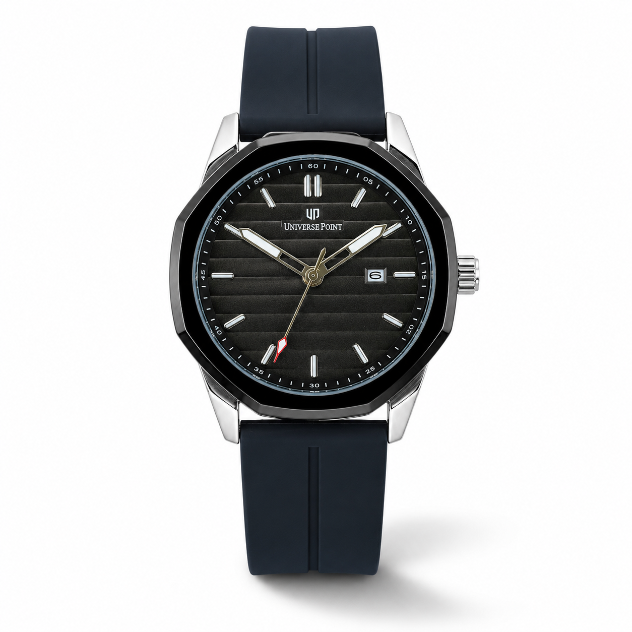 All Black Universe Octa Magnet Strap Watch