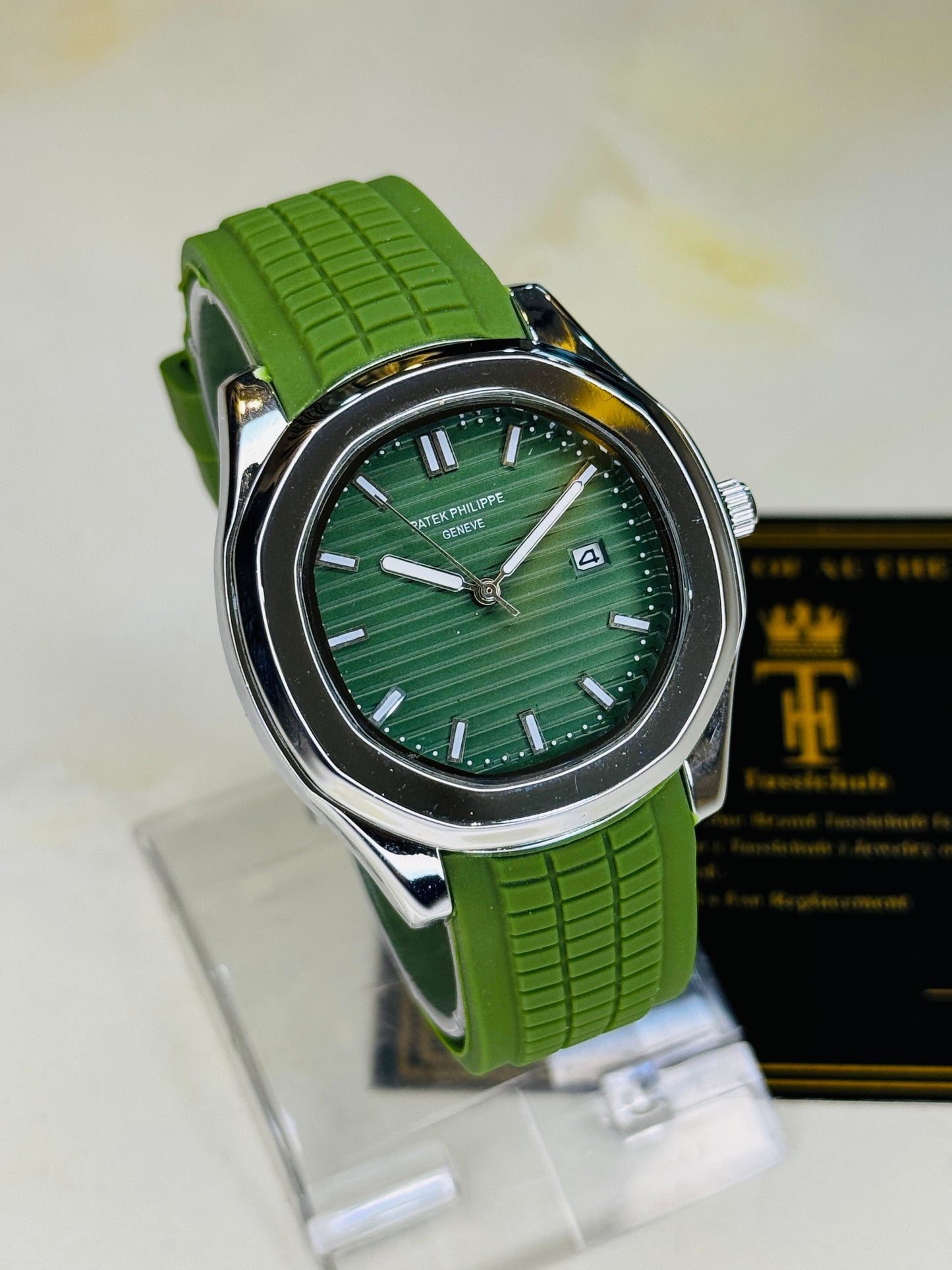 Army Green Aquanaut Watch